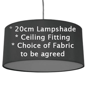 20cm Hand Assembled Ceiling Lampshade - design as discussed