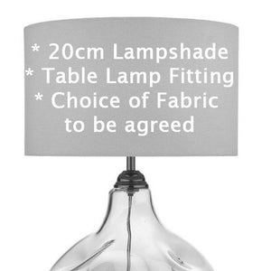 20cm Hand Assembled Table Lamp Lampshade - design as discussed
