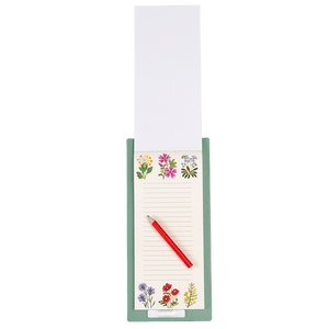 Wild Flowers Magnetic Shopping List pad