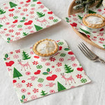 Load image into Gallery viewer, Retro style Christmas Napkins
