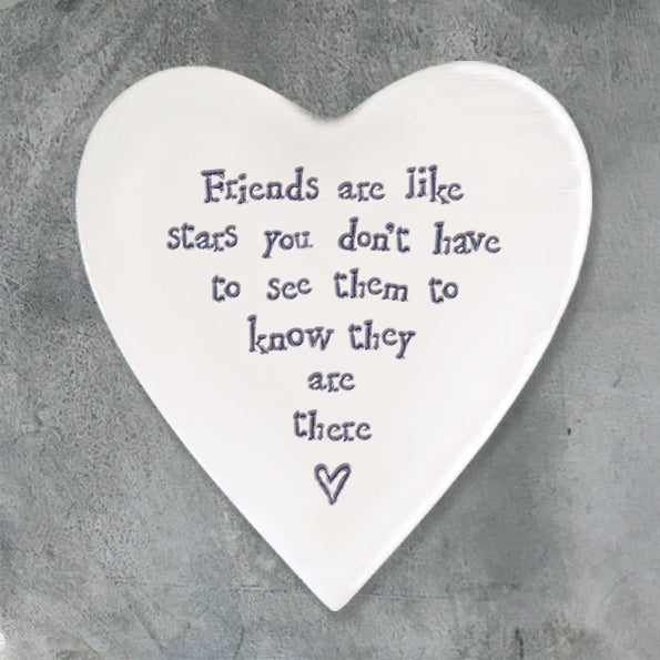 Friends Heart Ceramic Coaster - Luvit!