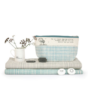 "You Are Braver" Cotton Zip Toiletry Bag - Luvit!