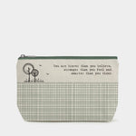 Load image into Gallery viewer, &quot;You Are Braver&quot; Cotton Zip Toiletry Bag - Luvit!
