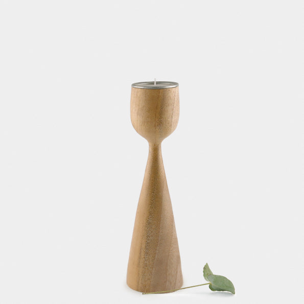 Natural Wood Tea Light Holder (medium) - Luvit!