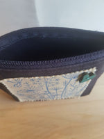 Load image into Gallery viewer, Wildflower Hand printed organic cotton zip purse - Luvit!
