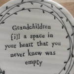 Load image into Gallery viewer, &#39;Grandchildren fill a space...&#39; Ceramic Coaster - Luvit!
