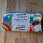 Load image into Gallery viewer, Reusable Baby Wipes - Cotton Flannel &amp; Organic Cotton Fleece (5 pack) - Luvit!
