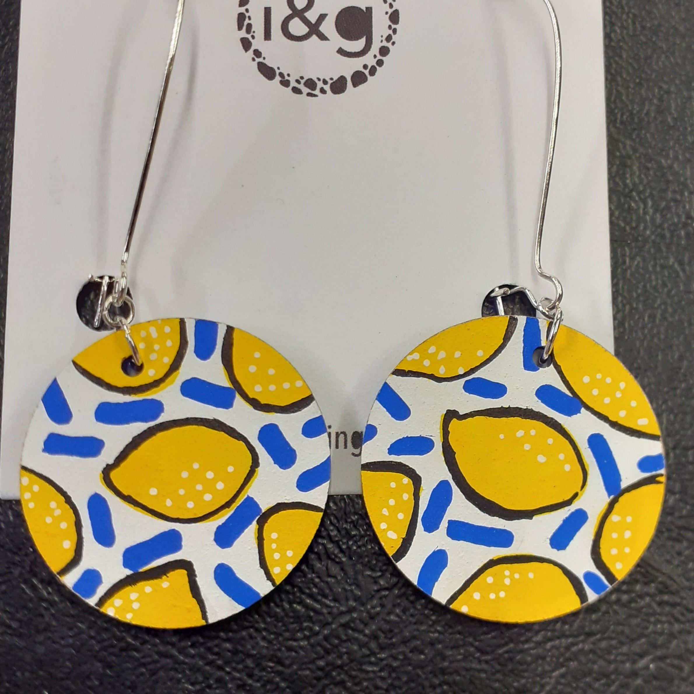 White Lemon Drop Earrings (Pair of) - Luvit!