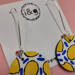 Load image into Gallery viewer, White Lemon Drop Earrings (Pair of) - Luvit!

