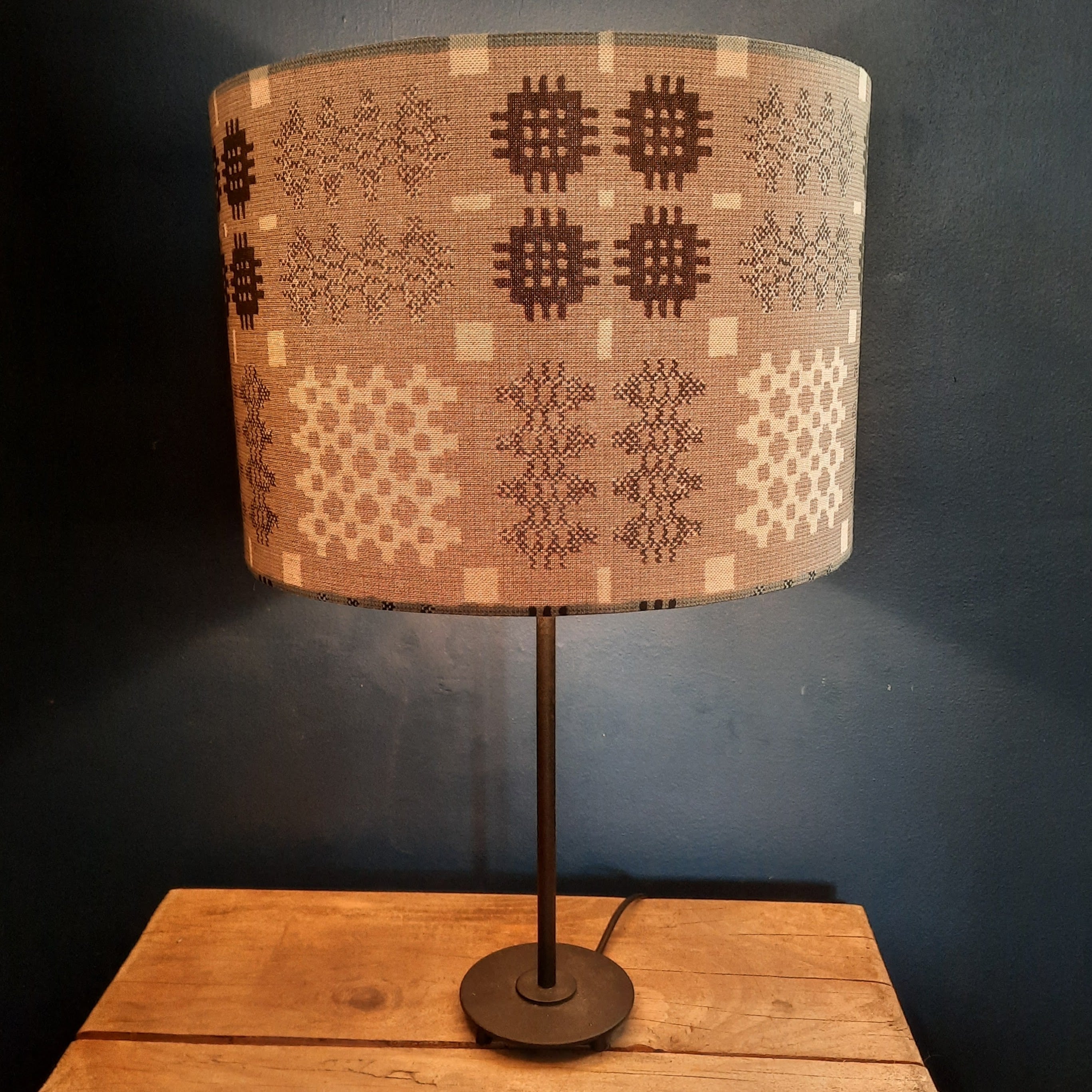 Welsh Tapestry Grey Lampshade