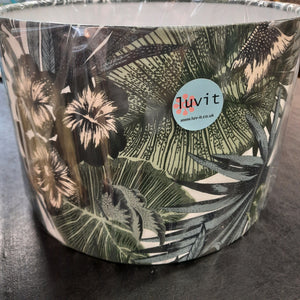 Tropical Leaves & Flower Lampshade