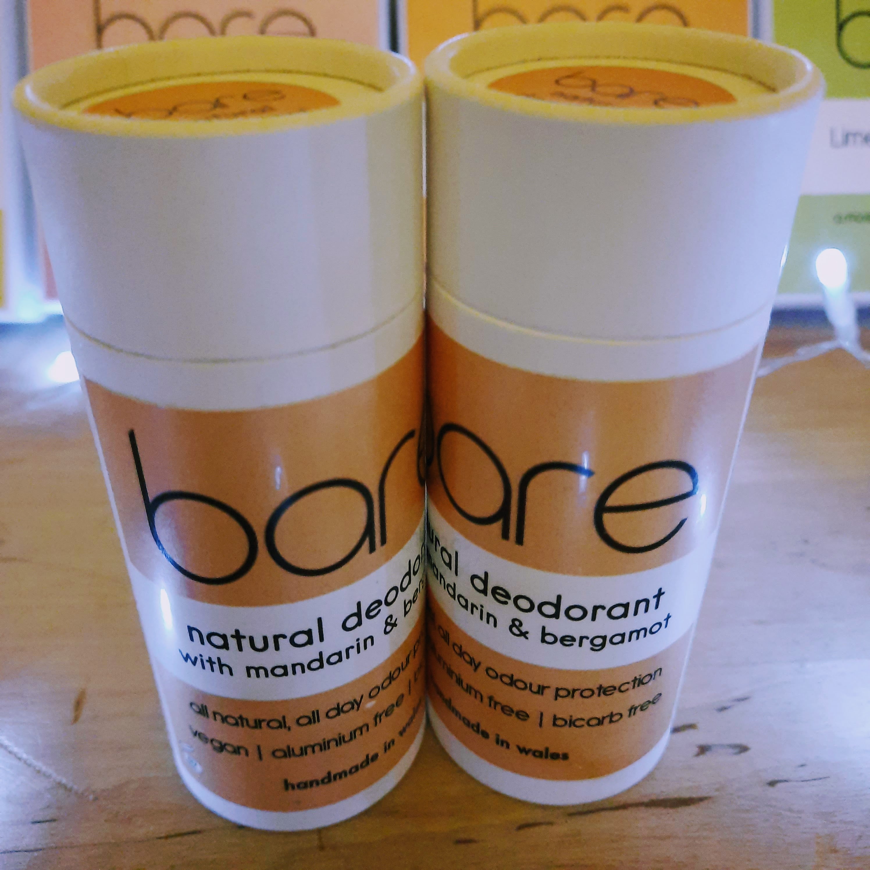 Bare Natural Deodorant with Mandarin and Bergamot