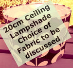 Load image into Gallery viewer, 20cm Hand Assembled Ceiling Lampshade - design as discussed
