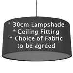 Load image into Gallery viewer, 30cm Hand Assembled Ceiling Lampshade - design as discussed
