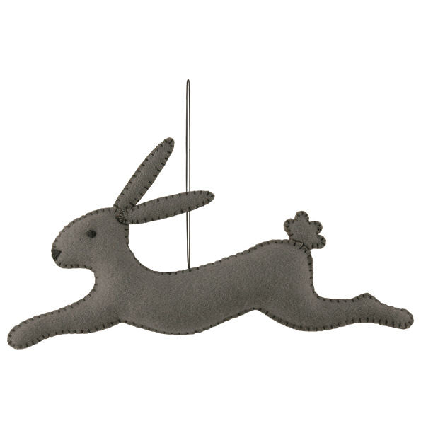 Leaping Harry grey rabbit - Luvit!