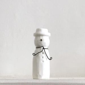 Porcelain Snowman - Large - Luvit!