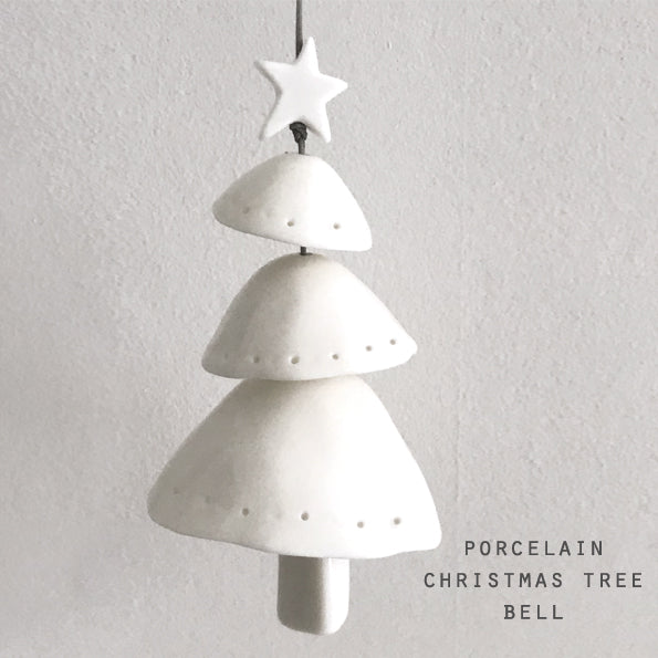 Porcelain Layered Christmas Tree/Bell - Luvit!