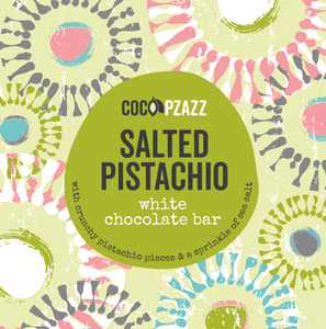 Salted Pistachio White Chocolate 80g bar