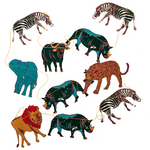 Load image into Gallery viewer, Safari Animals Paper Garland
