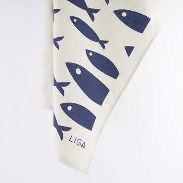 Fish Organic Cotton Tea Towel