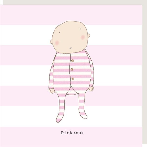 "Pink One" Baby Girl Greeting Card - Luvit!