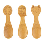 Load image into Gallery viewer, Woodland Animal Bamboo Spoons - Luvit!

