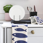 Load image into Gallery viewer, Fish Organic Cotton Tea Towel
