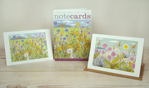 Wallet of Notecards -  Machair & Plantain with SeaThrift by Angie Lewin