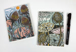 Load image into Gallery viewer, Notebooks - Pack of 2 , Beautiful Teasel designed by Angie Lewin
