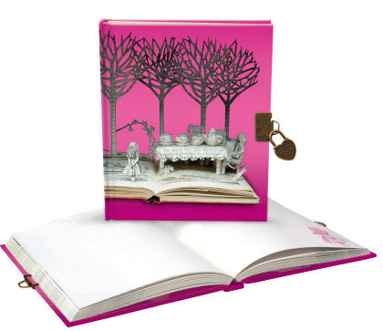 Alice In Wonderland Lockable Journal - Luvit!