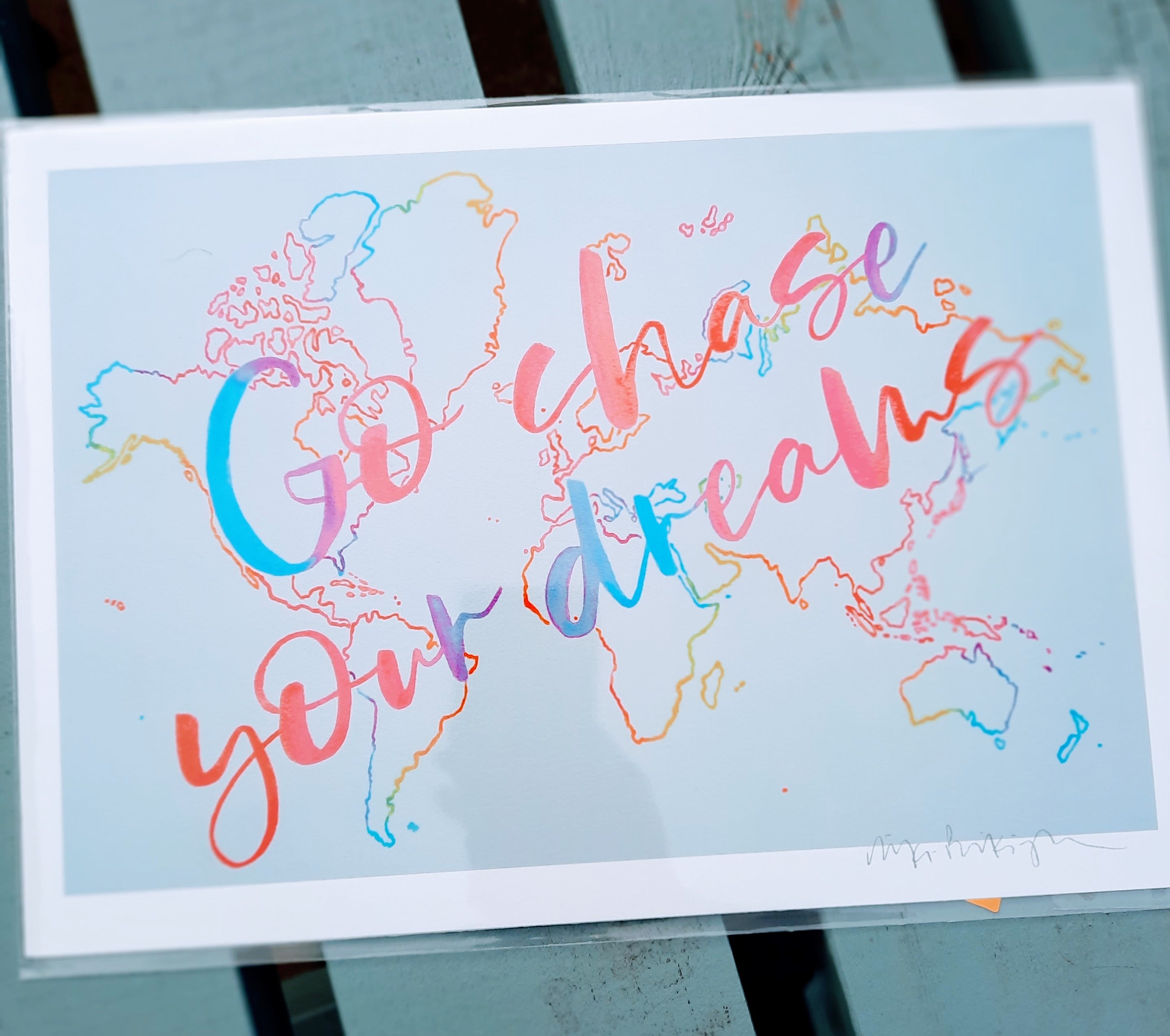 Go chase your dreams - A4 Print - Luvit!