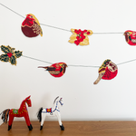 Load image into Gallery viewer, Winter Foliage, Robin Paper Garland
