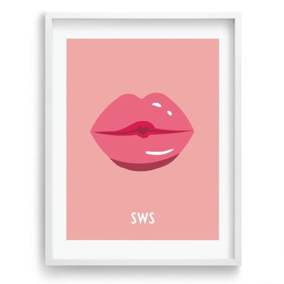 SWS, Kiss Welsh print - Luvit!