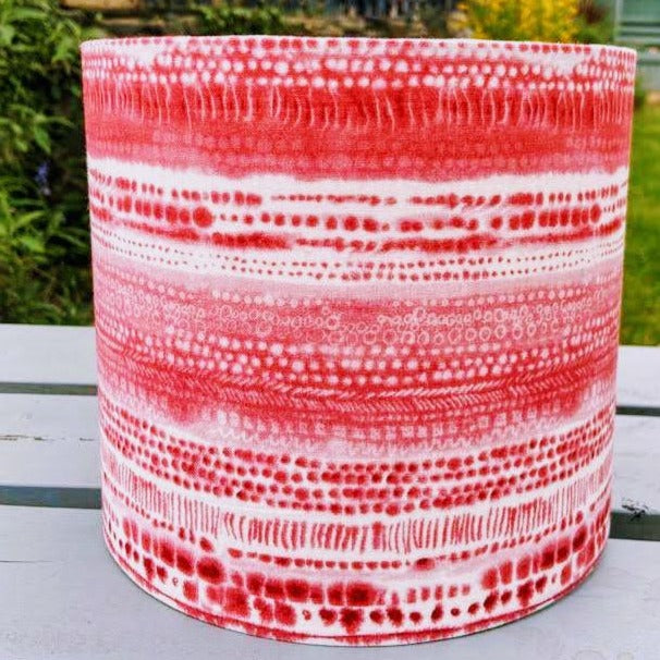 Hand Assembled Pink Abstract Lampshade - Luvit!