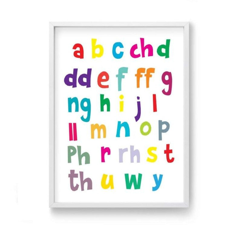 Welsh Childrens Alphabet print - Luvit!